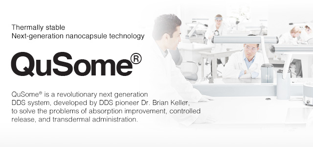 QuSome® is a drug delivery system (DDS) that was developed by Dr. Brian Keller, the world authority on DDS.